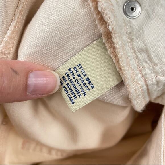 Cabi Pale Peach Bootcut High Rise Womens Jeans 6 Boot Cut - Picture 7 of 11